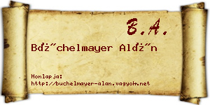 Büchelmayer Alán névjegykártya
